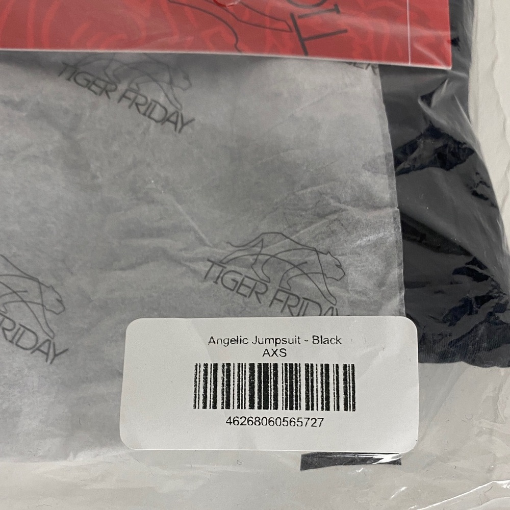 NWT Tiger Friday Angelic Adult Bodysuit Size XS Black - Picture 9 of 9